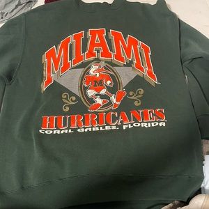 Vintage University of Miami crew neck